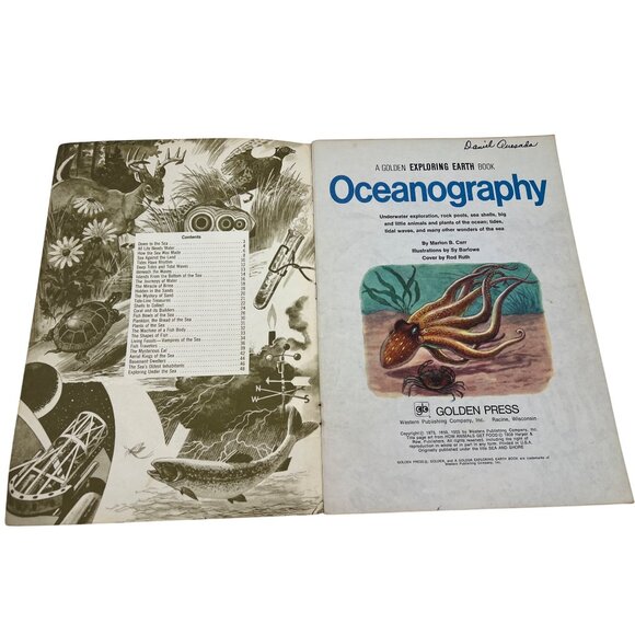 Golden Exploring Earth Books Oceanography Astronomy Dinosaurs 1970s Lot of 3 - Picture 3 of 8